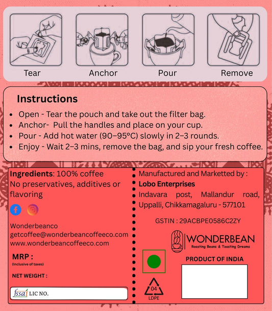 Easy Brew Bag - Siddeshwara estate