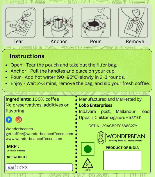 Easy Brew Bag - Kabbinahalli Estate