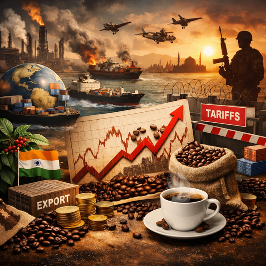Brewed in Conflict: How Geopolitics Is Reshaping the Global Coffee Trade — and What It Means for India’s Specialty Future