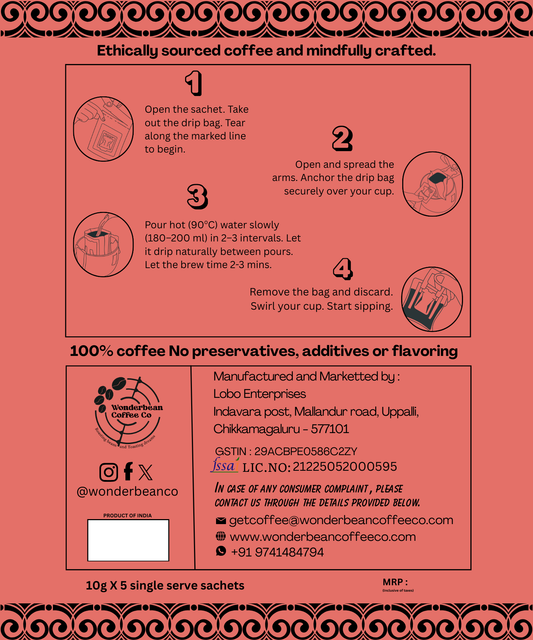 Easy Brew Bag - Siddeshwara Estate