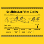 Wonderbean South Indian Filter Coffee Mist front label with coffee details