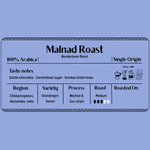 Wonderbean Malnad Roast front label with coffee details